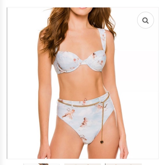 Angel Print Bikini with Blue Hue - Picture 3 of 8